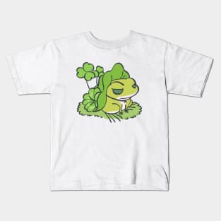 traveling frog / tabi kaeru japanese mobile game Kids T-Shirt